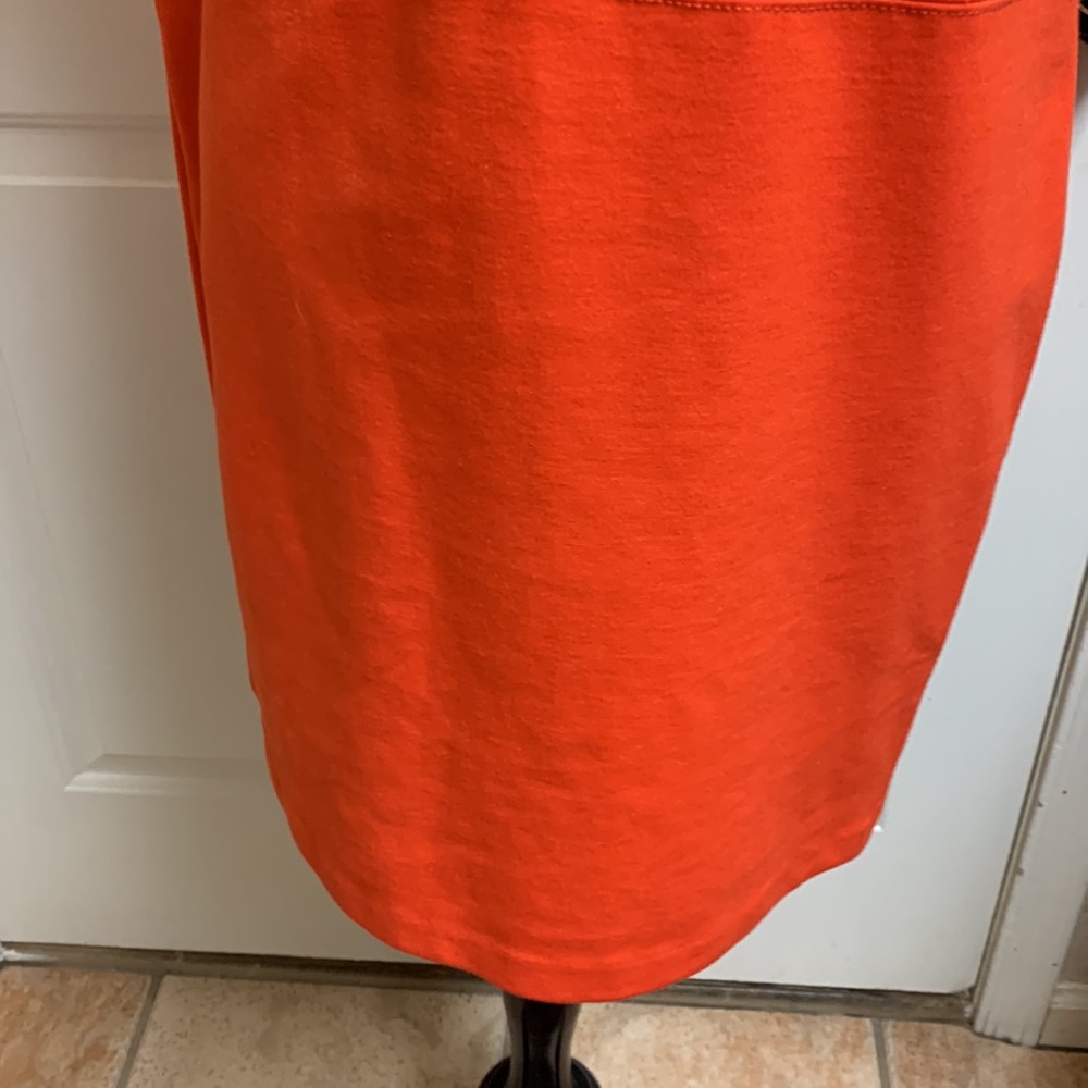 Banana Republic Size 10 Orange Dress. 72% Polyester, 23% Rayon, 5% Spand… - Picture 4 of 9